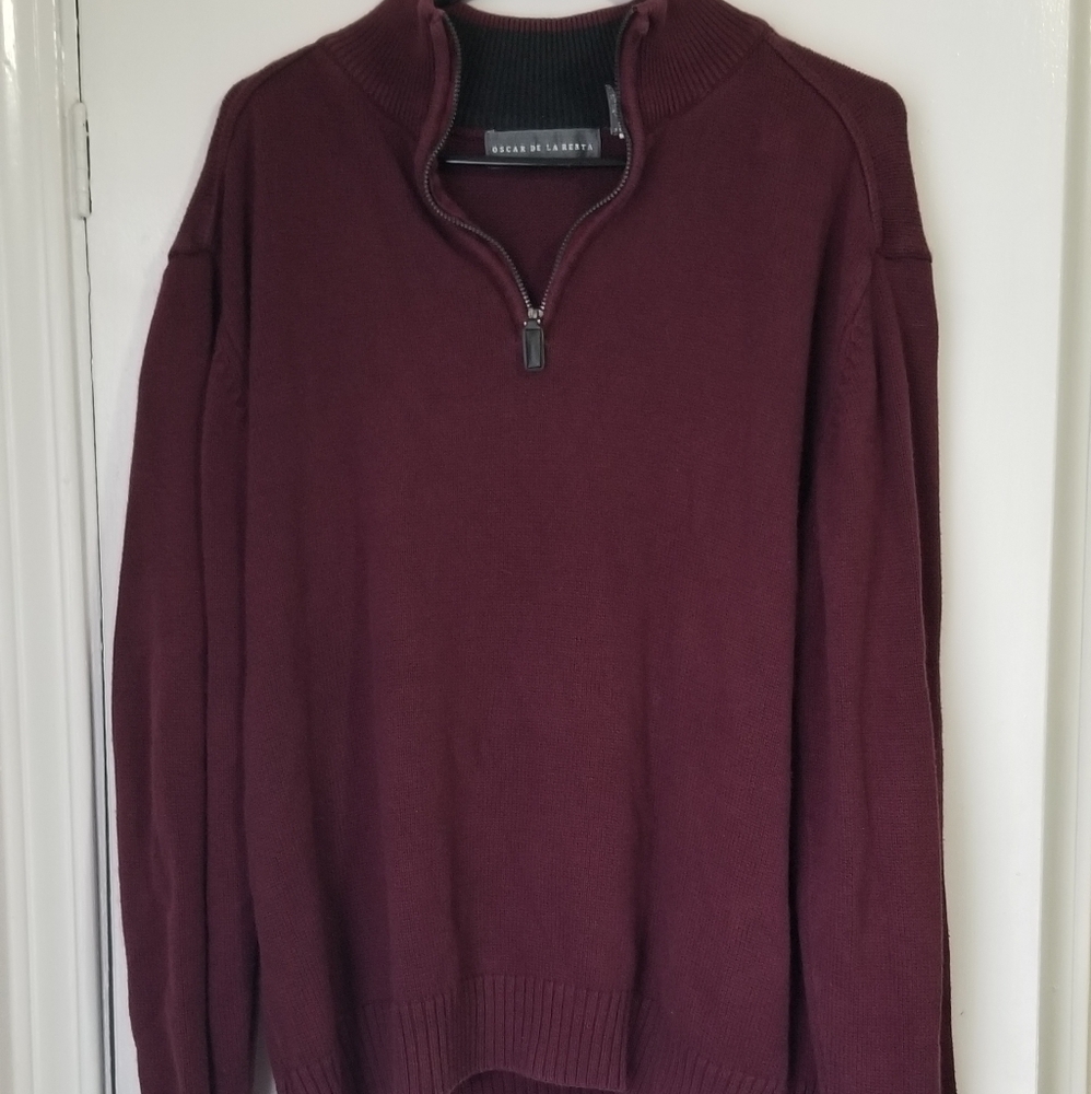 OSCAR DE LA RENTA MEN'S SWEATER (Maroon)